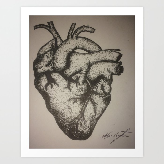 Tell Tale Heart Art Print By Bree9 Society6