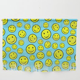Smiley Face Seamless Pattern Wall Hanging