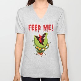 Little Shop of Horrors | Audrey II | Feed Me V Neck T Shirt