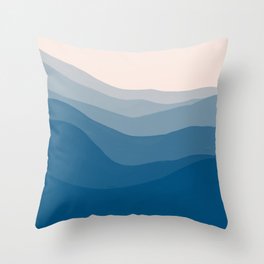 Azure Shores Throw Pillow