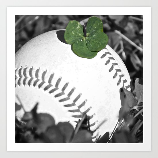 baseball lucky Art Print