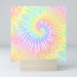Rainbow Tie Dye  Mini Art Print