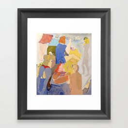 Blonde from outer-space  Framed Art Print