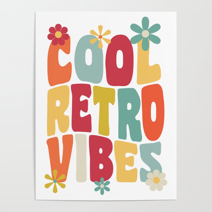 Cool retro vibes Poster