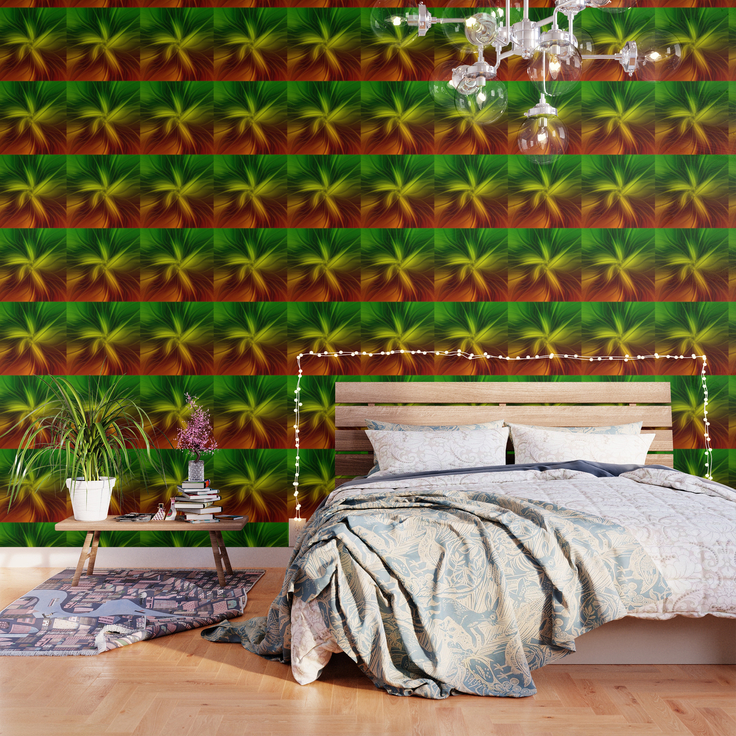 Christmas Colors Abstract Fractal Art Wallpaper By Gabiwart Society6