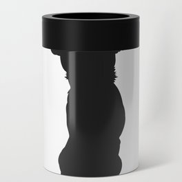  Chihuahua Black Silhouette On White Background  Can Cooler