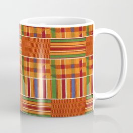 Ethnic African Kente Cloth Pattern Coffee Mug