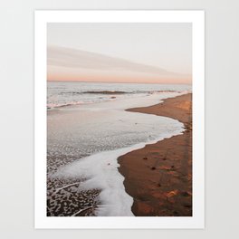Sunset beach vibes | Zeeland  Art Print