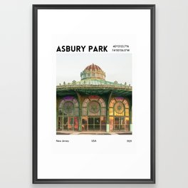 Where to Next: Asbury Park Framed Art Print