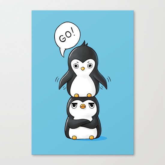 Penguins Canvas Print