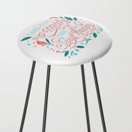 Take Time To Make Your Soul Happy Counter Stool