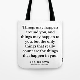 28  |  Les Brown  Quotes | 190824 Tote Bag