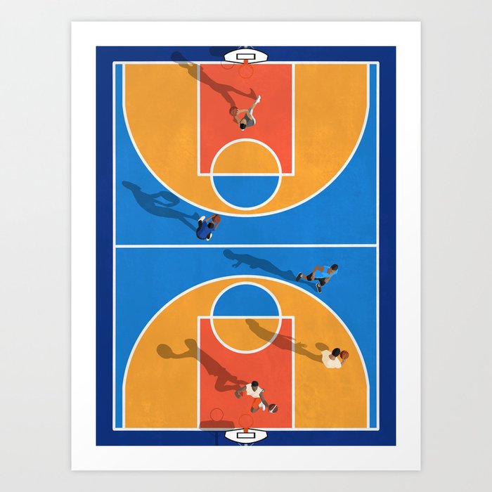 Basketball Colors | Street Court  Art Print