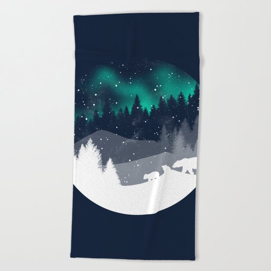 Stardust Horizon Beach Towel
