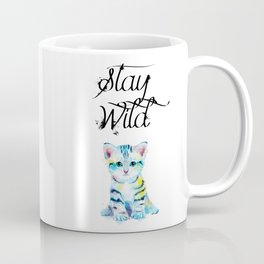 Stay Wild - kitten illustration Coffee Mug
