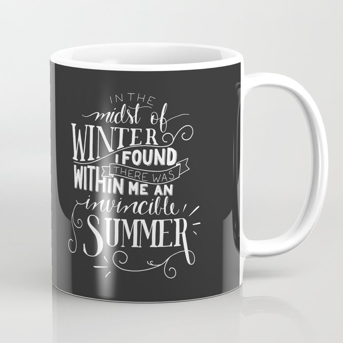 Albert Camus In The Midst Of Winter Coffee Mug By Amberkrogel