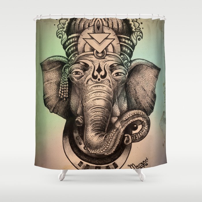 Ganesha Shower Curtain