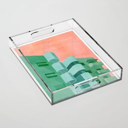 Green Bauhaus Acrylic Tray