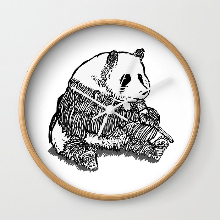 Panda Chillin Wall Clock