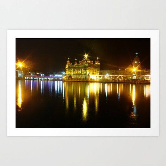 Golden temple - by Rasmus Verdier Art Print