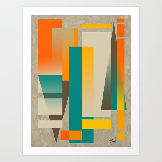 METROPOLIS | orange Art Print