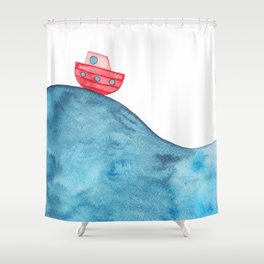 Seas The Day Shower Curtain