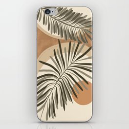 Abstract palm leaves  iPhone Skin