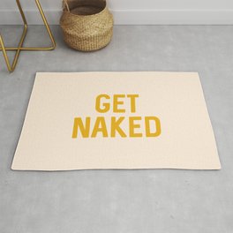 Get Naked, Home Decor, Quote Bathroom, Typography Art, Modern Bathroom Area & Throw Rug
