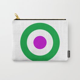 Green and Purple Mod - Retro Target Carry-All Pouch