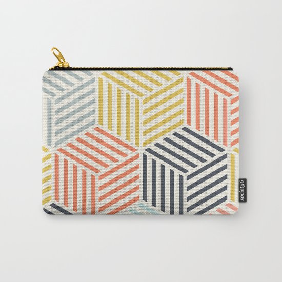 Colorful Geometric Carry-All Pouch