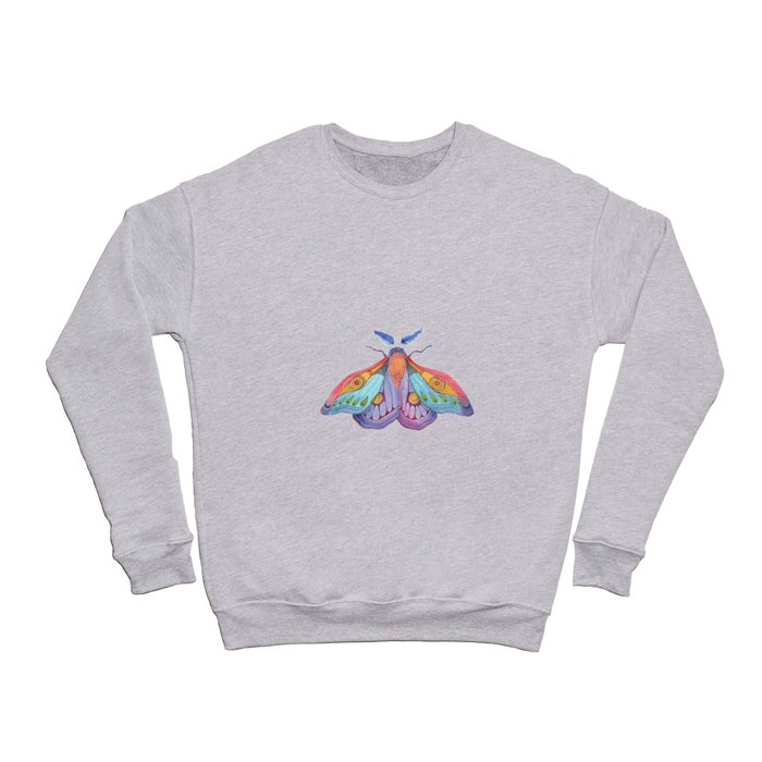 Watercolor Moth Drawing Crewneck Sweatshirt