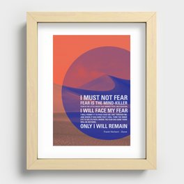 Litany Against Fear Recessed Framed Print