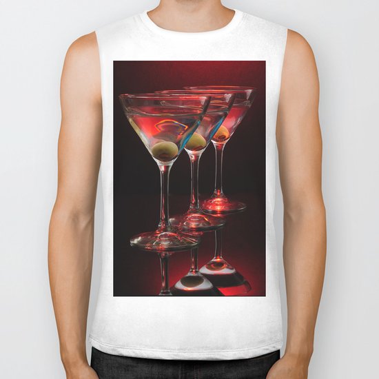 Red hot martinis. Biker Tank