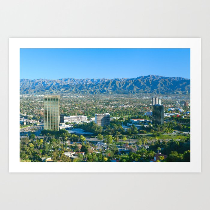 Universal City - San Fernando Valley California Art Print