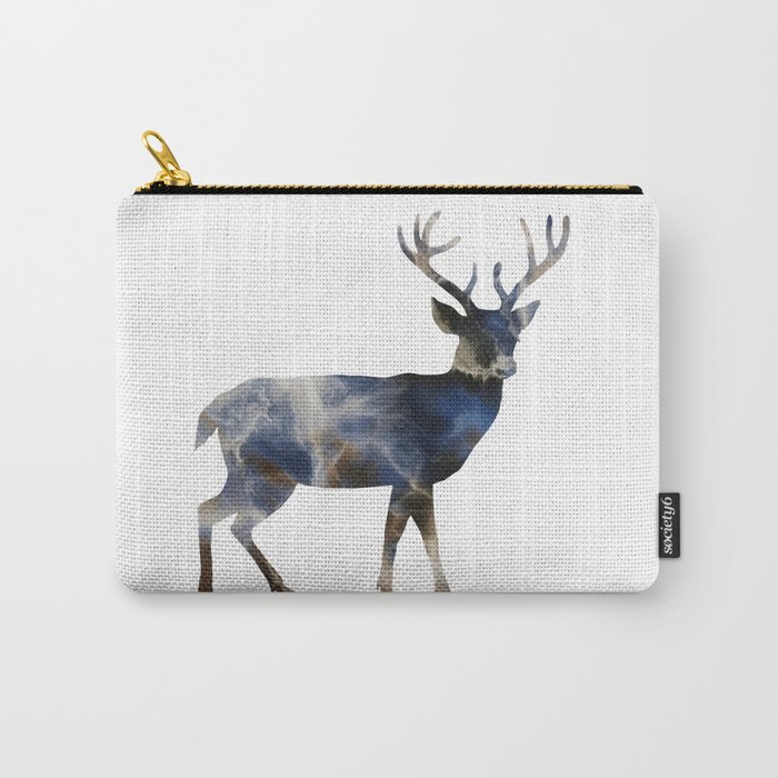 Marble Deer Carry-All Pouch