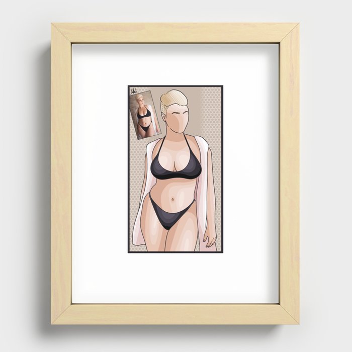 Pin-Up Series: Stefania_Model Recessed Framed Print