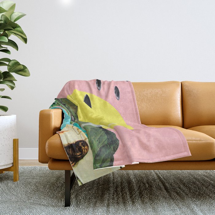 Invasion on vacation (Square) Throw Blanket
