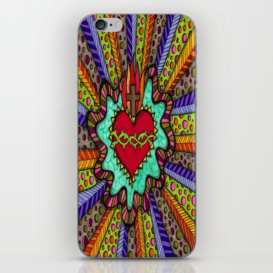 Sacred Heart iPhone & iPod Skin