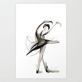 Dance Drawing Art Print