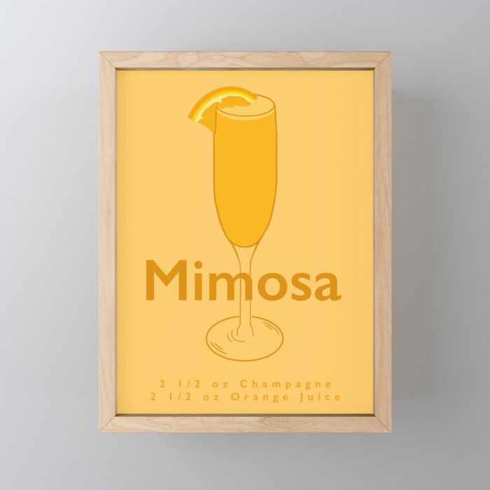 Recipe: Mimosa Framed Mini Art Print