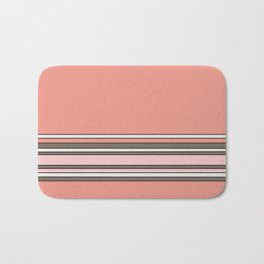 The Pink Stripes Bath Mat | Minimal, Bloomingdahlia, Graphicdesign, Hygge, Pink, Powder, Graphic, Stripe, Pattern, Digital 