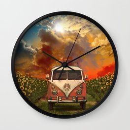 summer landscape Wall Clock