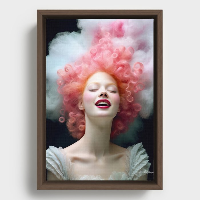 LeBlanche 116 Beauty and Happiness Framed Canvas