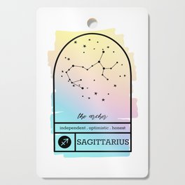 Sagittarius Zodiac | Pastel Gradient Cutting Board