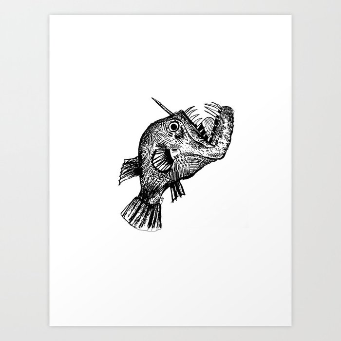 Deep Sea Fish Art Print