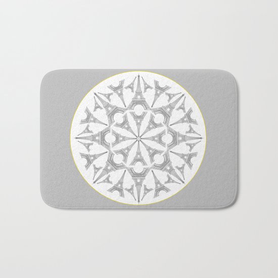 Paris in a Kaleidoscope Bath Mat