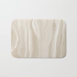 Marblesque Beige Cream 1 - Abstract Art Marble Series Bath Mat