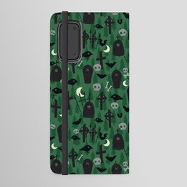 Scary Green Graveyard Android Wallet Case