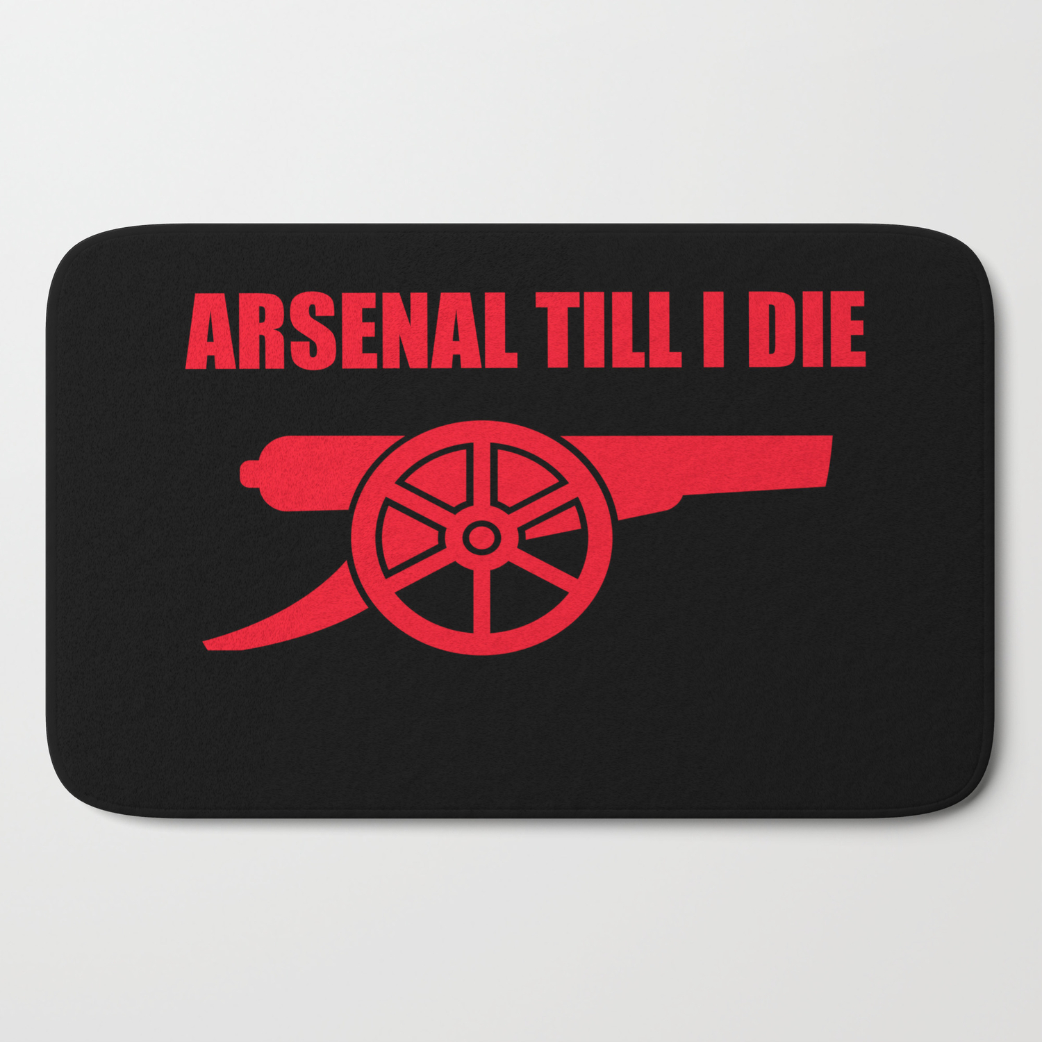 Arsenal Till I Die Bath Mat By Levelworry Society6