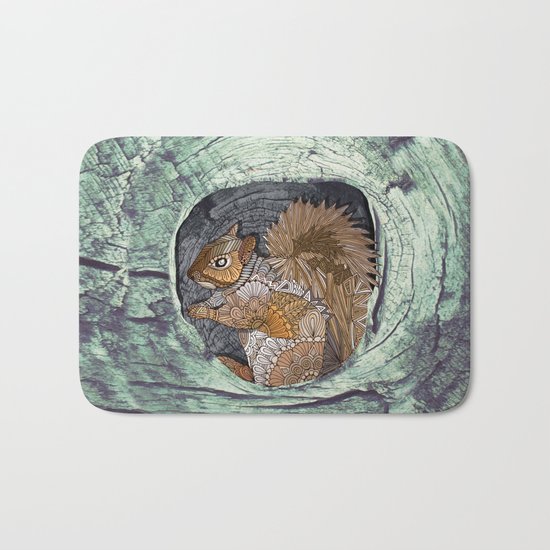 Woodland Squirrel Bath Mat